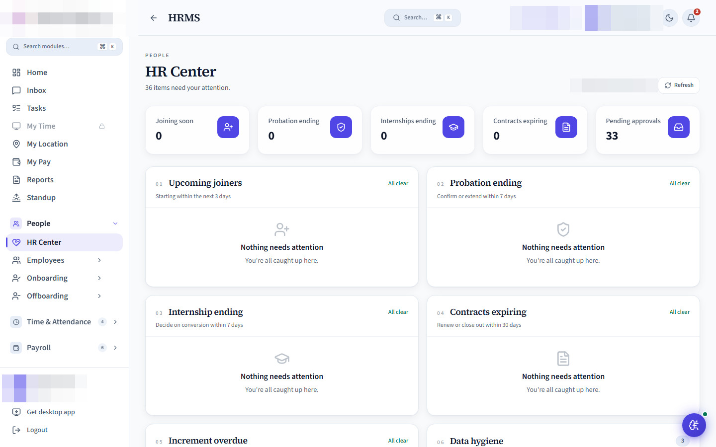 HRM Suite — HR management dashboard